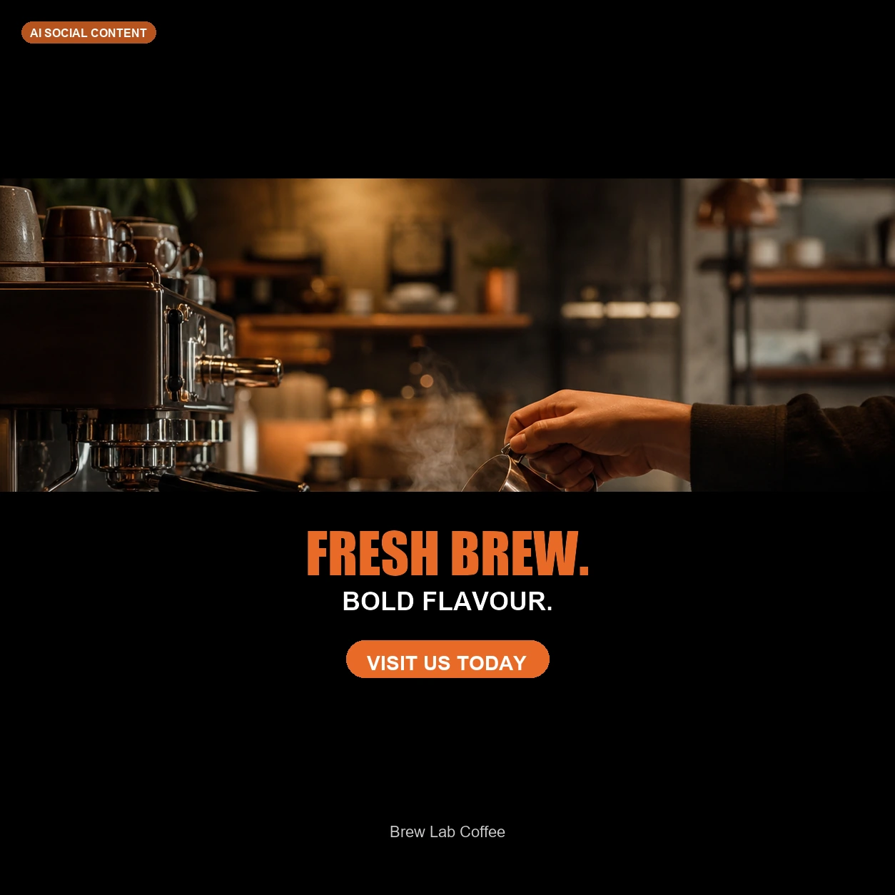 Cafe post sample