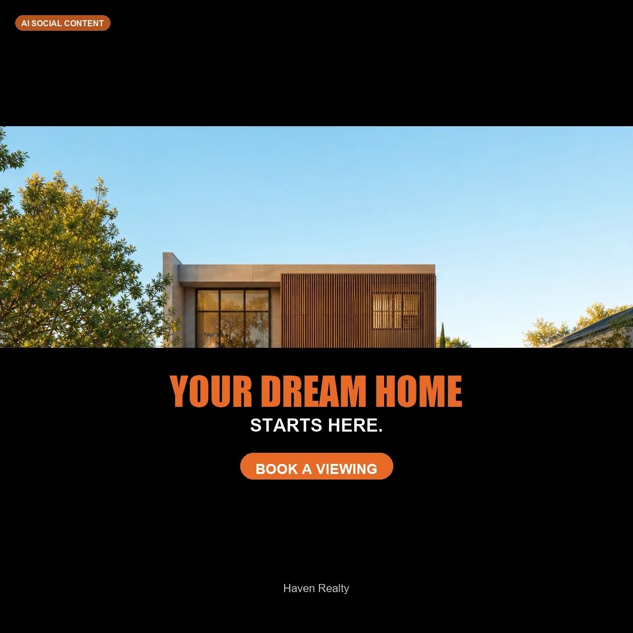 Real estate post sample