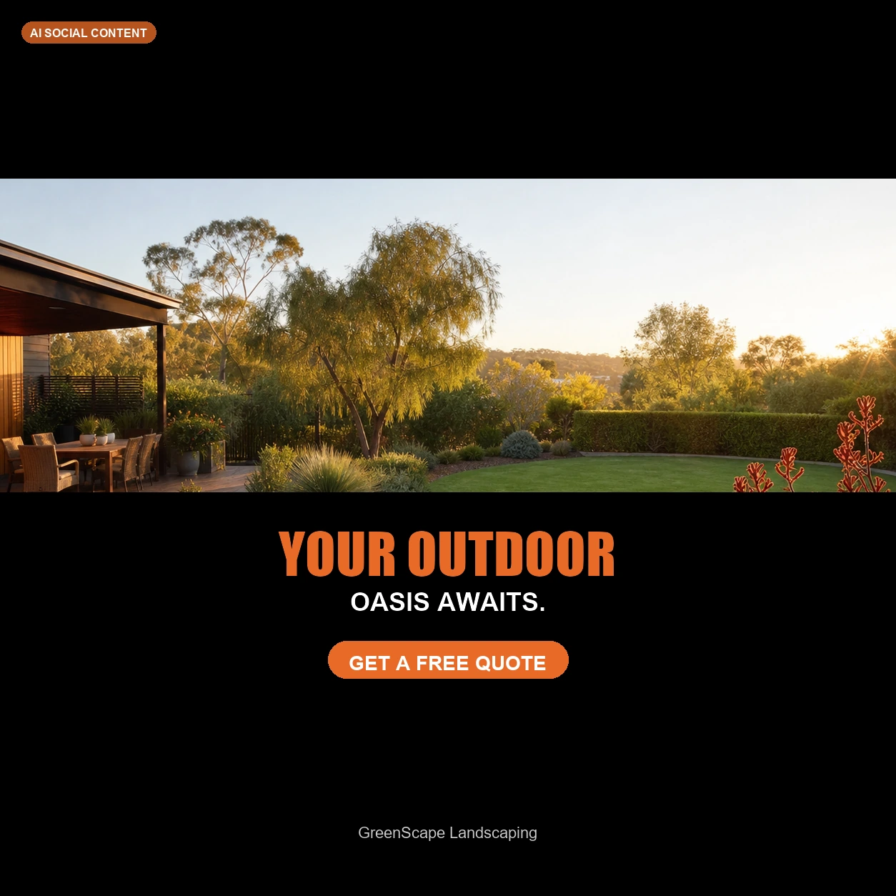 Landscaping post sample